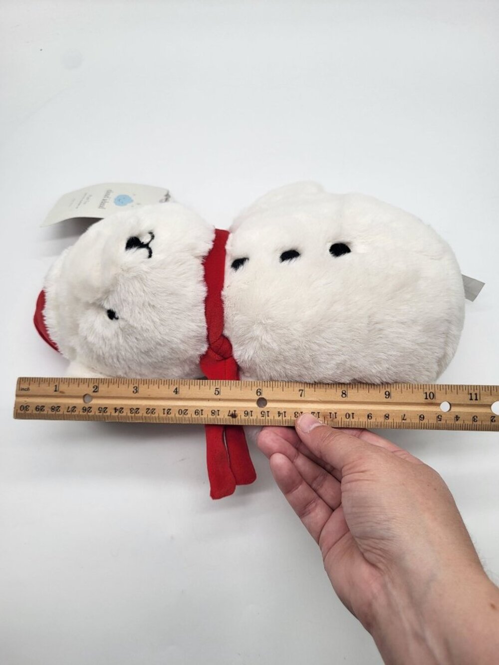 Holiday Snow Bear Plush Stuffed Animal Toy - Cloud Island™ Christmas Soft - Picture 5 of 5